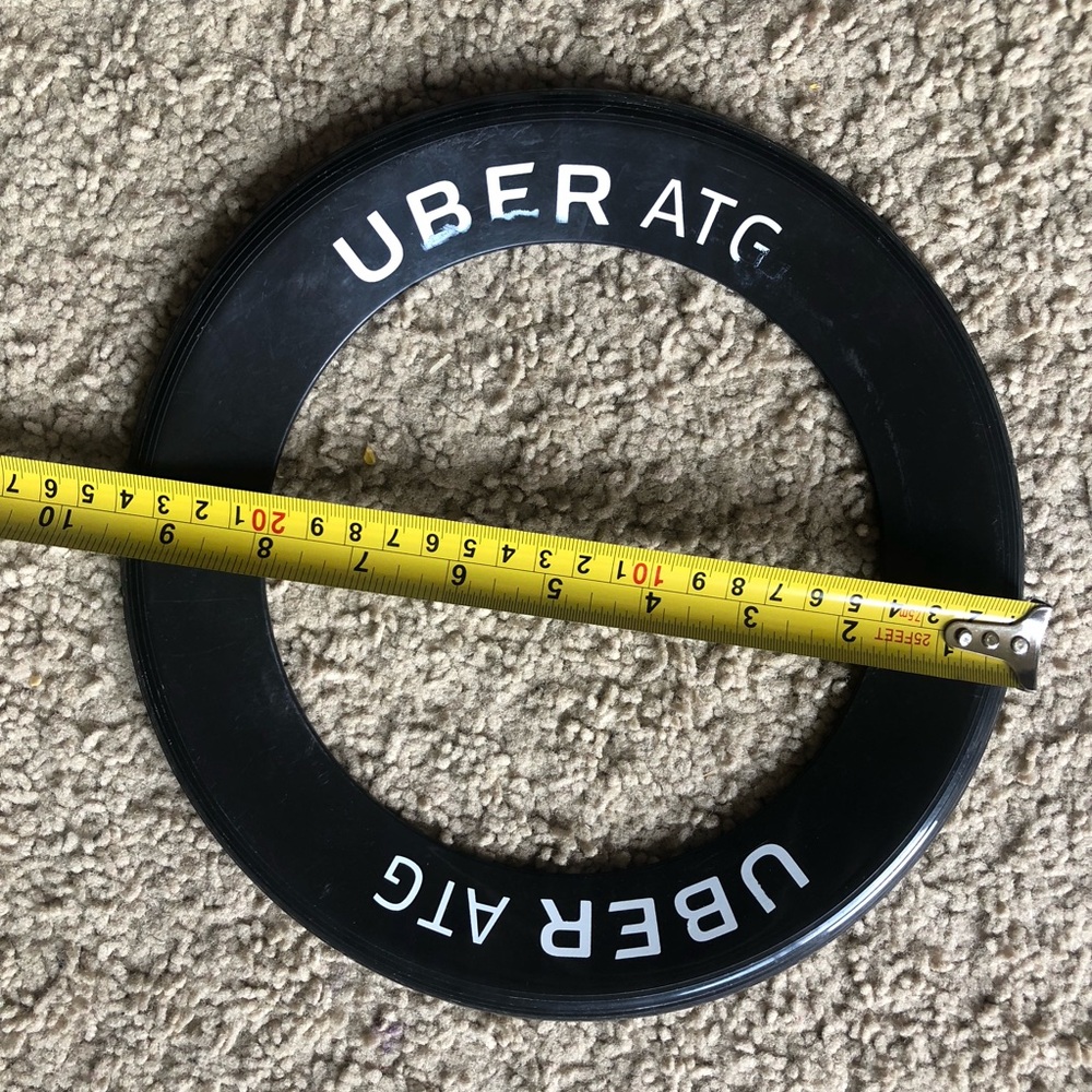 Frisbee with Uber logo